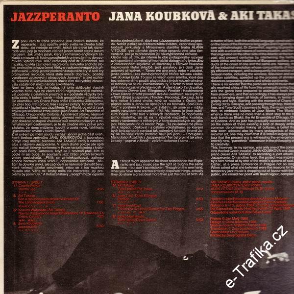 LP Jana Koubková a Aki Takase, JazzPeranto, 1988