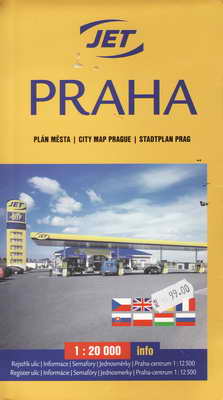 Praha, plán města 1:20000