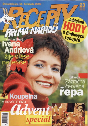 Časopis Recepty Prima nápadů 2003/11/11 Ivana Andrlová